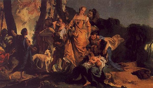 Giovanni Battista Tiepolo The Finding of Moses Germany oil painting art